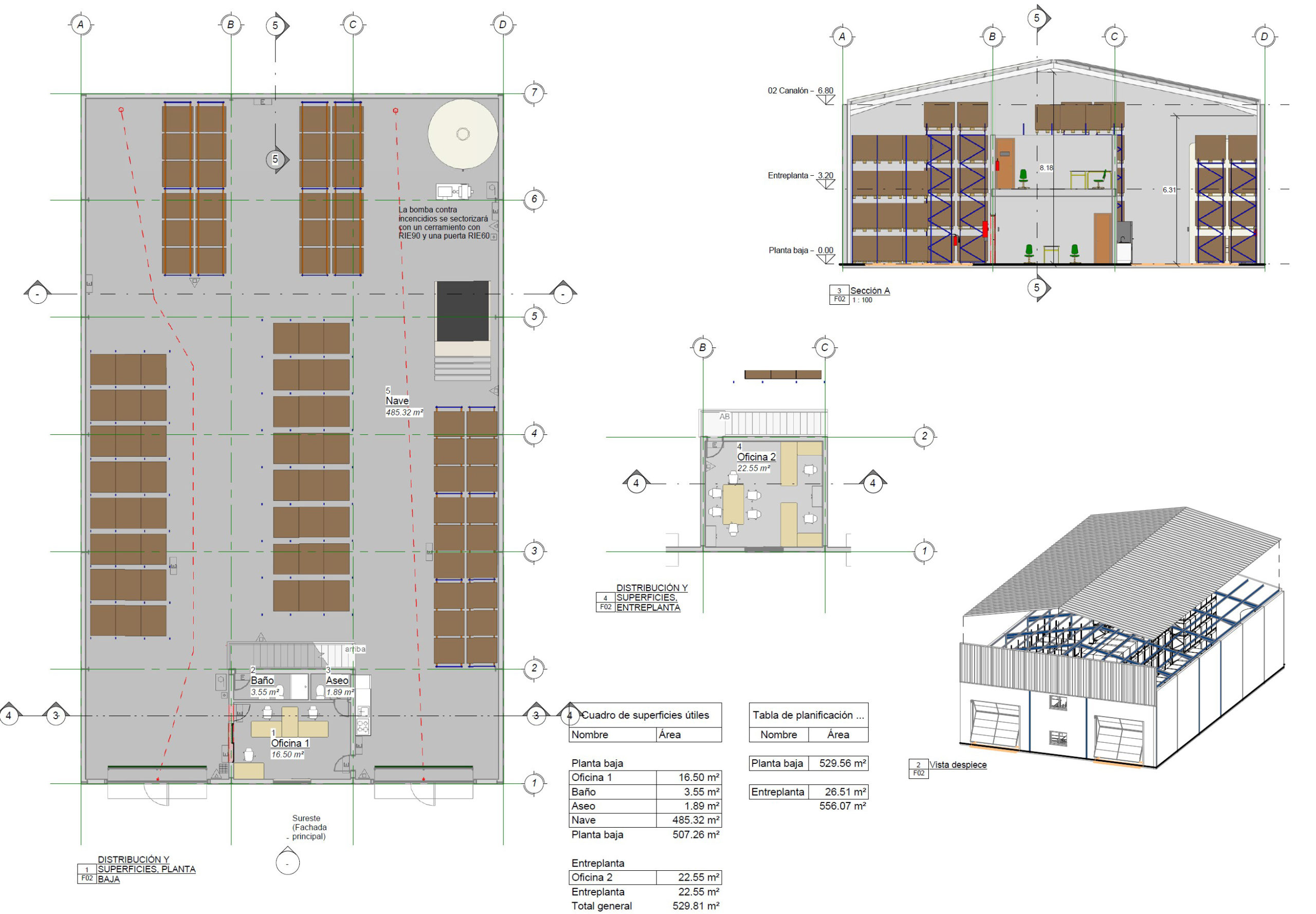 Proyecto de apertura de nave industrial